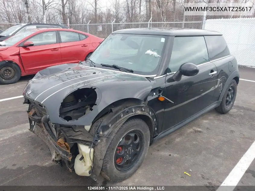 WMWMF3C5XATZ25617 2010 Mini Cooper