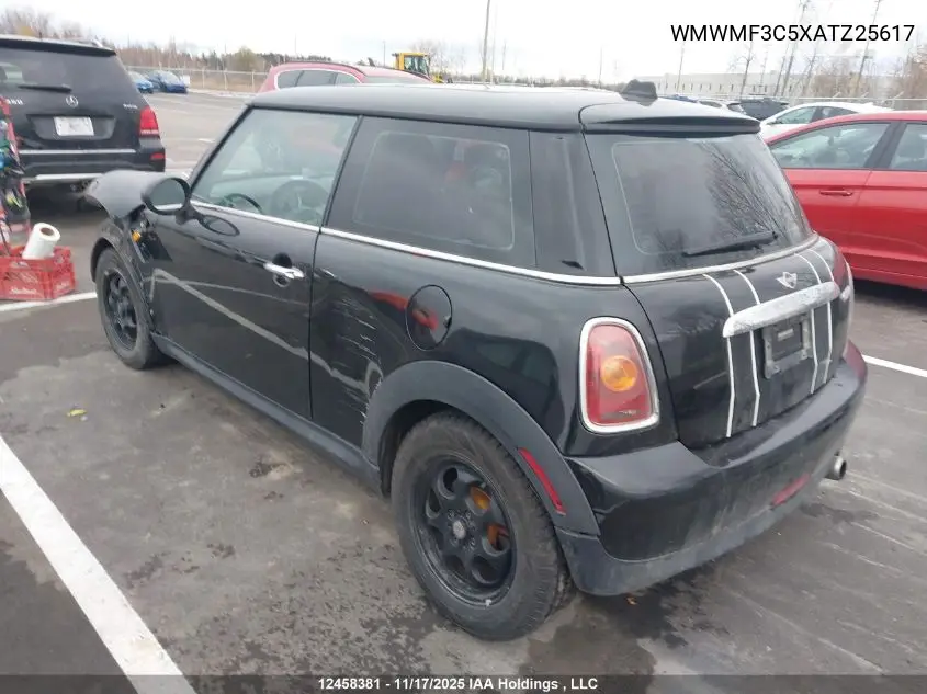WMWMF3C5XATZ25617 2010 Mini Cooper