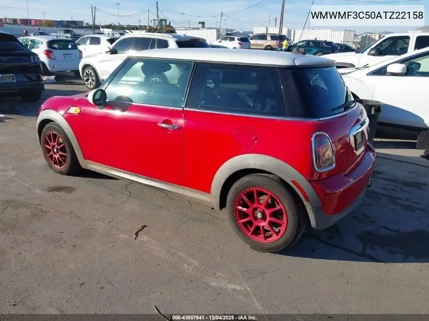 WMWMF3C50ATZ22158 2010 Mini Cooper
