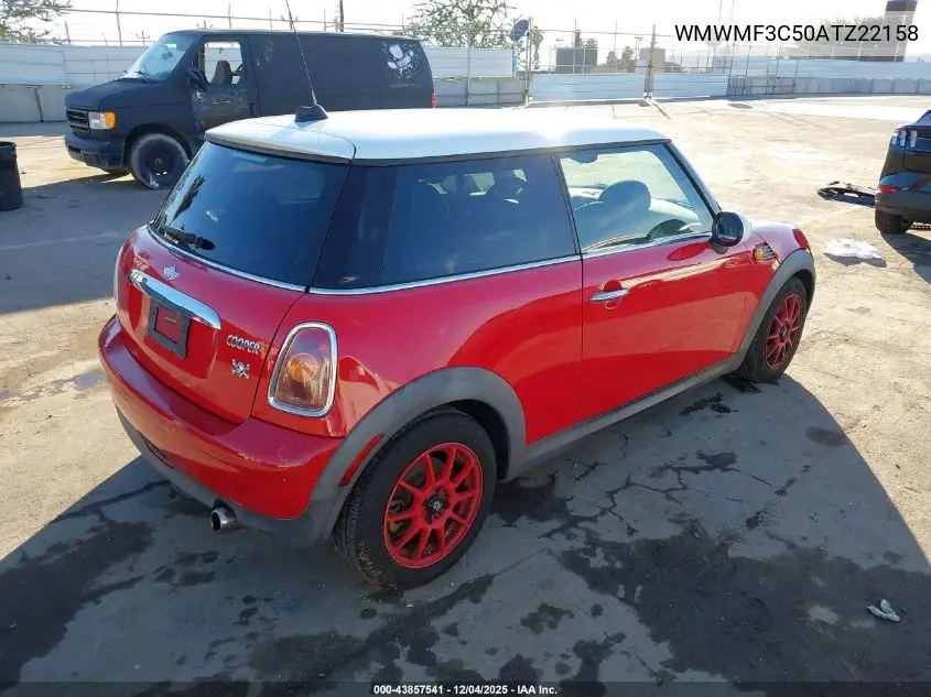 WMWMF3C50ATZ22158 2010 Mini Cooper