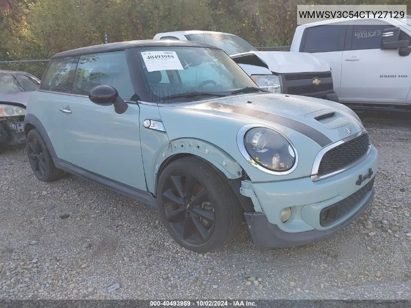 WMWSV3C54CTY27129 2012 Mini Cooper S