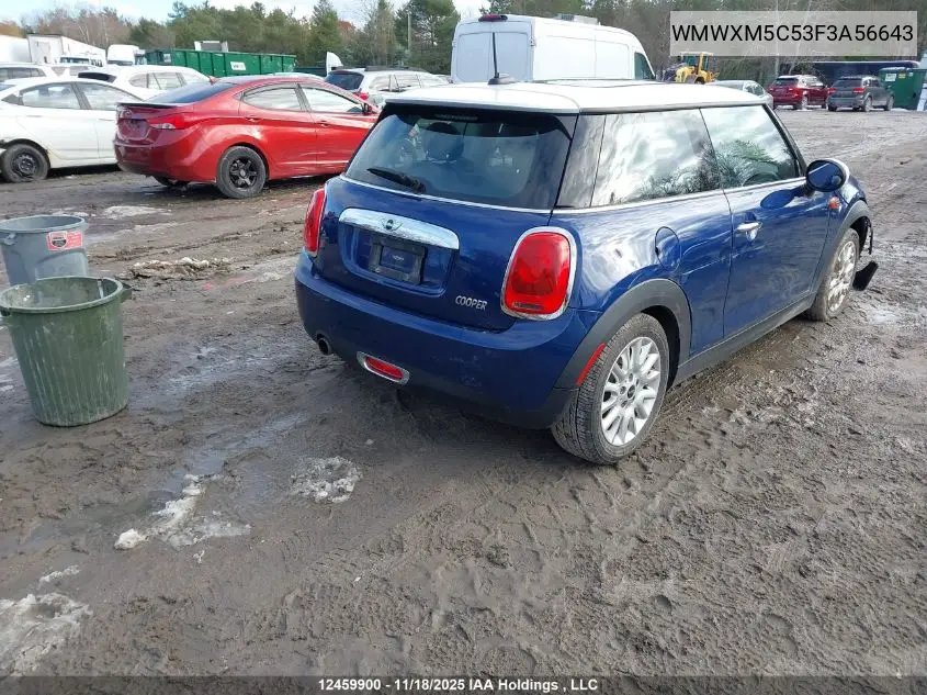 WMWXM5C53F3A56643 2015 Mini Cooper