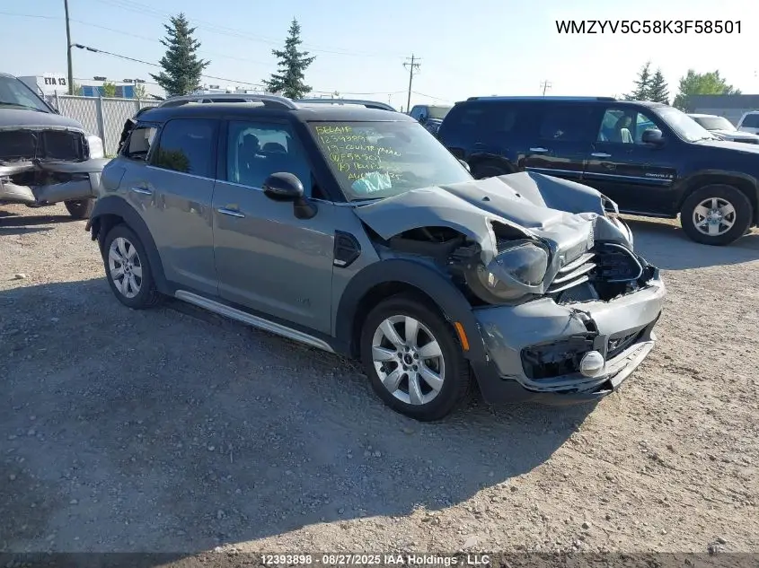 WMZYV5C58K3F58501 2019 Mini Cooper Countryman All4