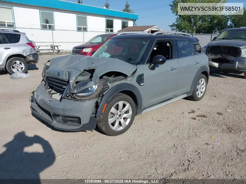 WMZYV5C58K3F58501 2019 Mini Cooper Countryman All4
