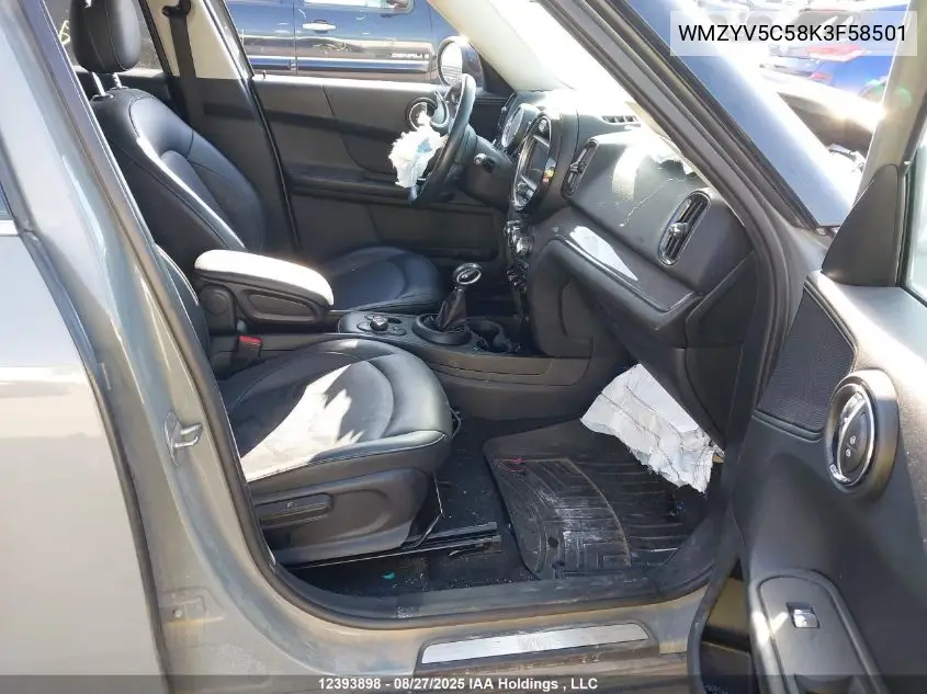 WMZYV5C58K3F58501 2019 Mini Cooper Countryman All4