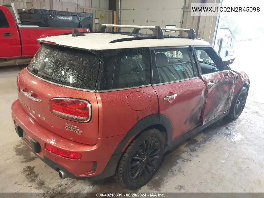 WMWXJ1C02N2R45098 2022 Mini Clubman Cooper S