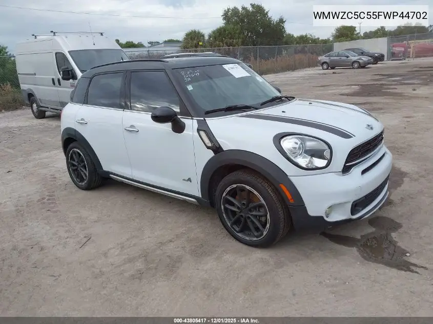 WMWZC5C55FWP44702 2015 Mini Countryman Cooper S