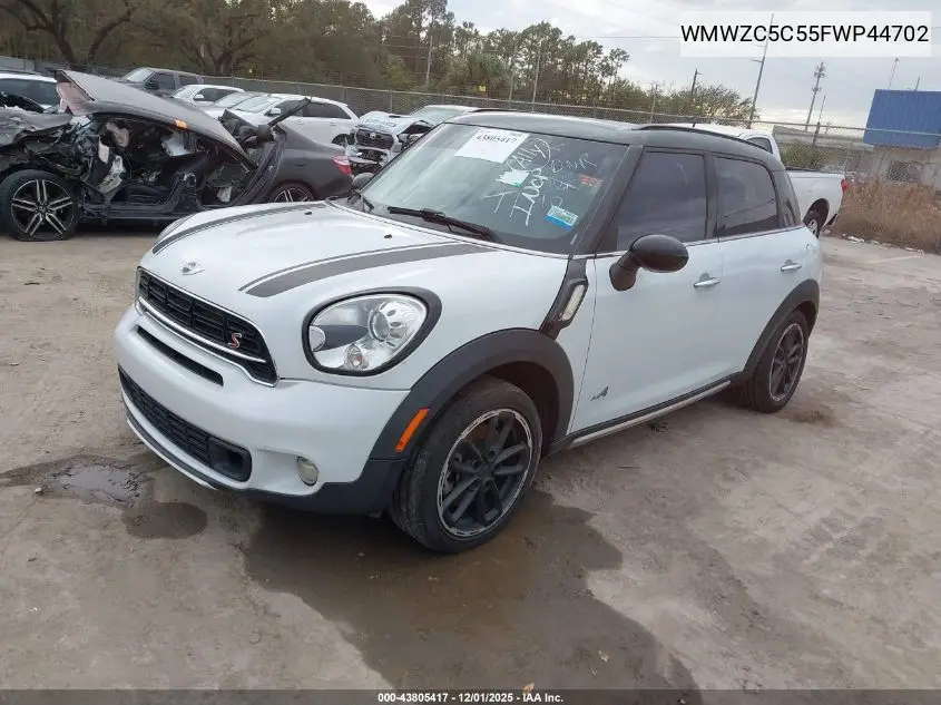 WMWZC5C55FWP44702 2015 Mini Countryman Cooper S