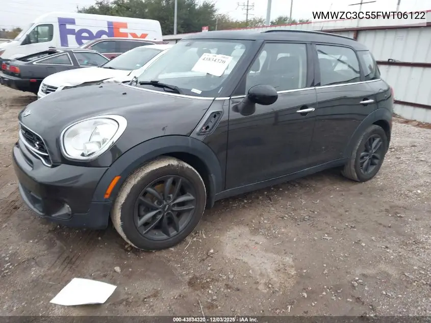 WMWZC3C55FWT06122 2015 Mini Countryman Cooper S