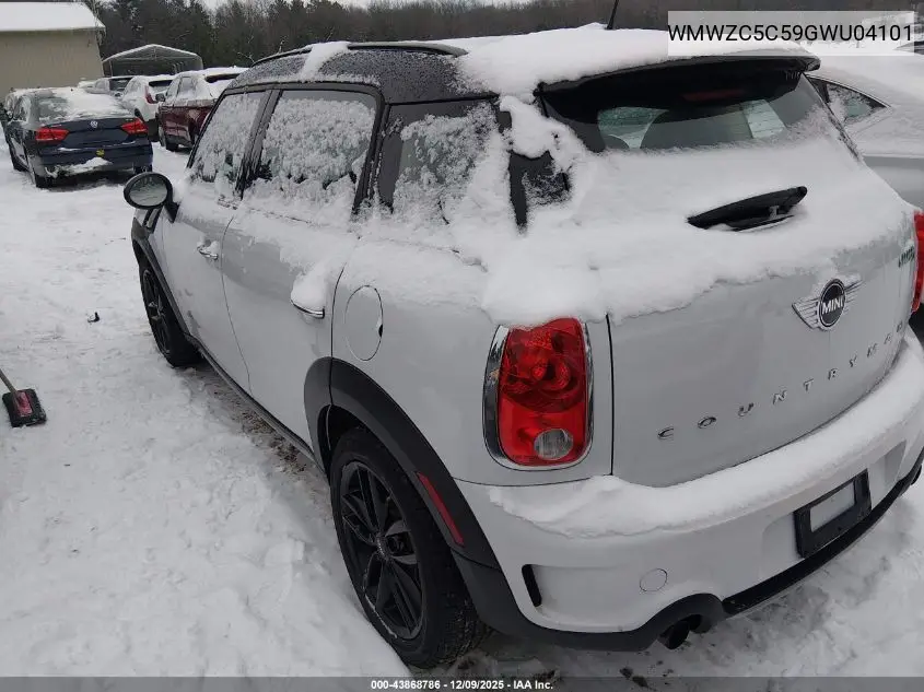 WMWZC5C59GWU04101 2016 Mini Countryman Cooper S