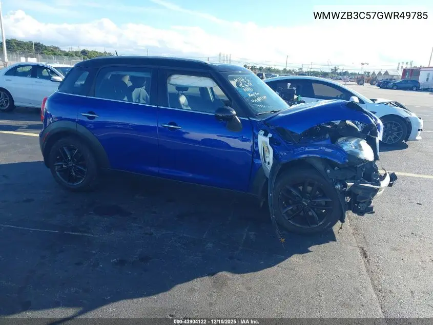 WMWZB3C57GWR49785 2016 Mini Countryman Cooper