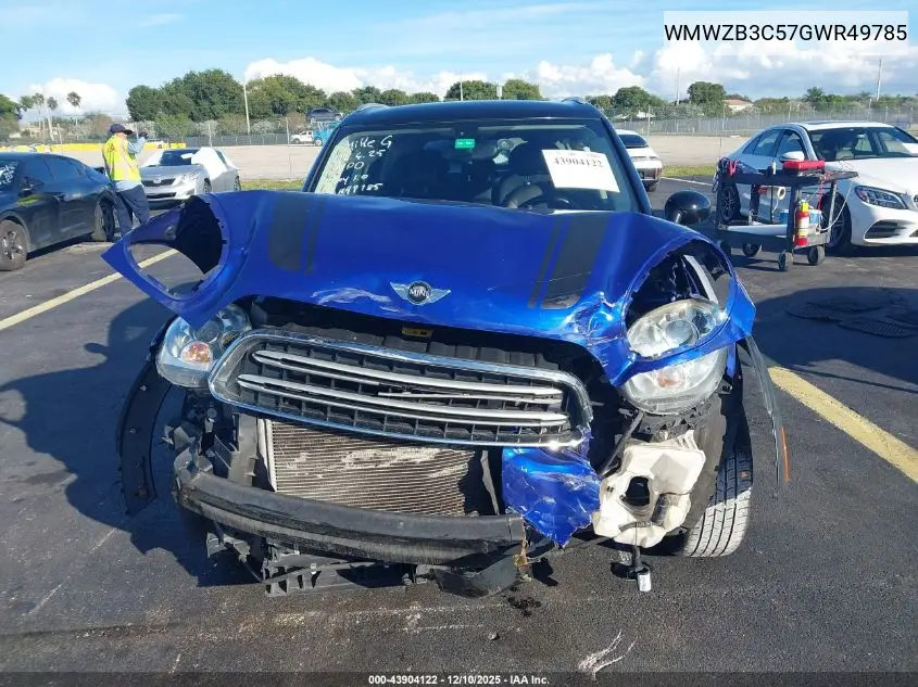 WMWZB3C57GWR49785 2016 Mini Countryman Cooper