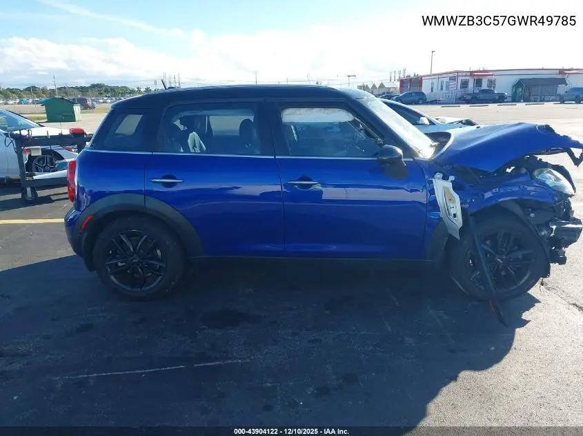 WMWZB3C57GWR49785 2016 Mini Countryman Cooper