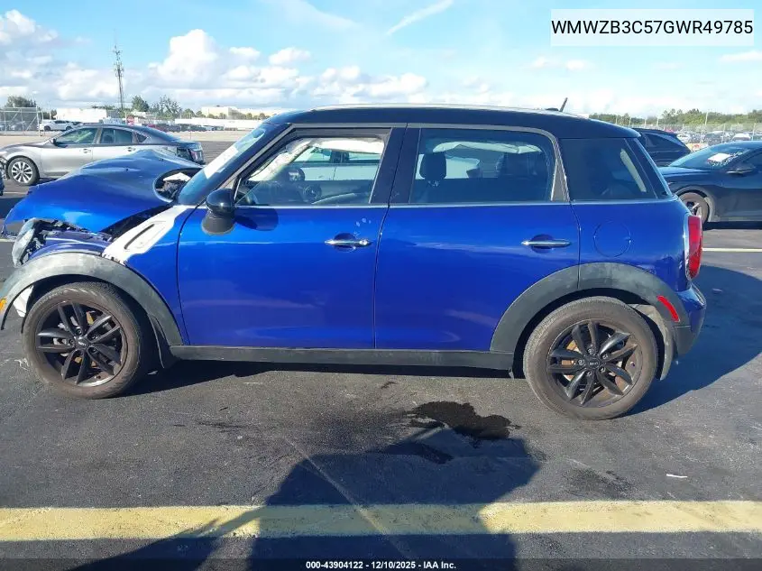 WMWZB3C57GWR49785 2016 Mini Countryman Cooper