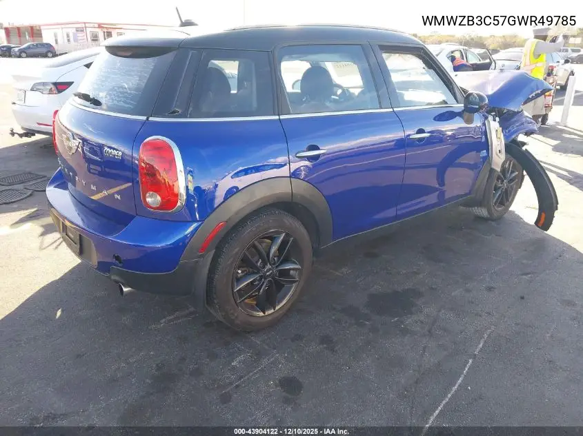 WMWZB3C57GWR49785 2016 Mini Countryman Cooper