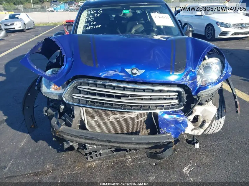 WMWZB3C57GWR49785 2016 Mini Countryman Cooper