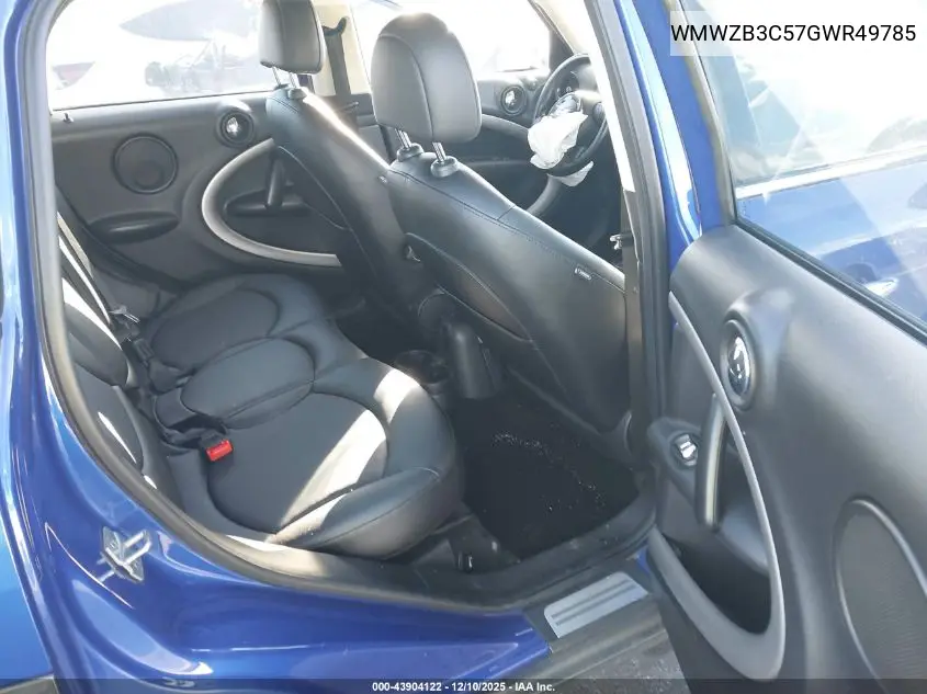 WMWZB3C57GWR49785 2016 Mini Countryman Cooper