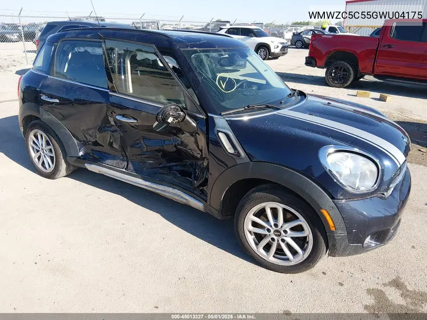 2016 Mini Cooper S Countryman VIN: WMWZC5C55GWU04175 Lot: 45013327