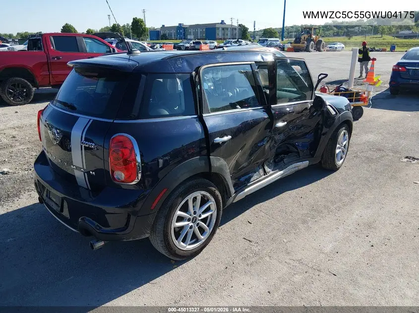 2016 Mini Cooper S Countryman VIN: WMWZC5C55GWU04175 Lot: 45013327