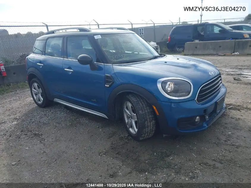 WMZYV5C36J3E04270 2018 Mini Countryman Cooper
