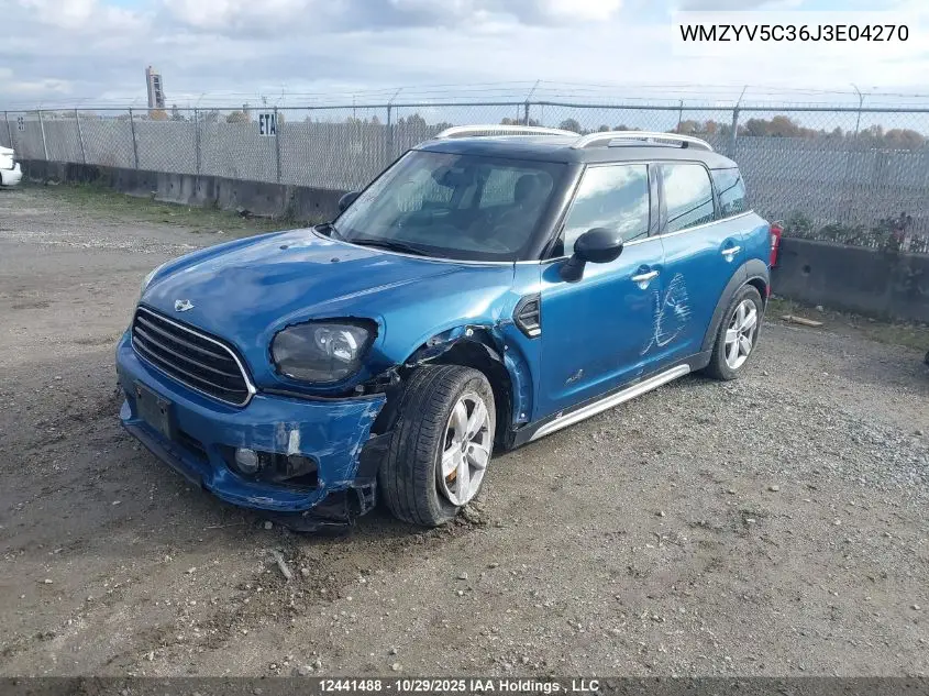 WMZYV5C36J3E04270 2018 Mini Countryman Cooper
