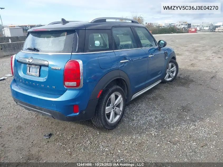 WMZYV5C36J3E04270 2018 Mini Countryman Cooper