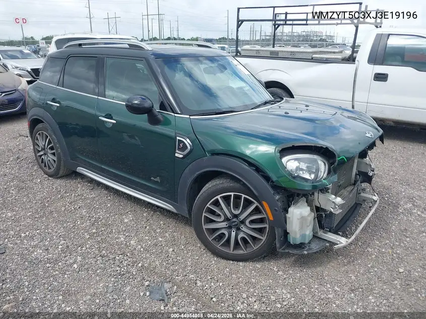2018 Mini Countryman Cooper S VIN: WMZYT5C3XJ3E19196 Lot: 44954018