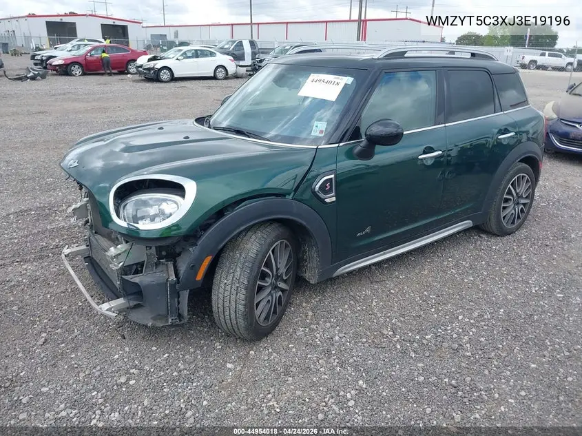 2018 Mini Countryman Cooper S VIN: WMZYT5C3XJ3E19196 Lot: 44954018