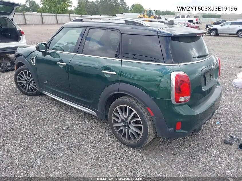 2018 Mini Countryman Cooper S VIN: WMZYT5C3XJ3E19196 Lot: 44954018
