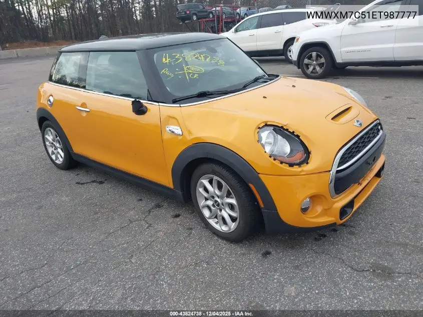 WMWXM7C51ET987777 2014 Mini Hardtop Cooper S