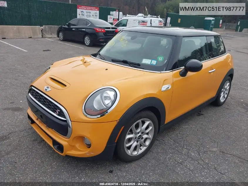 WMWXM7C51ET987777 2014 Mini Hardtop Cooper S