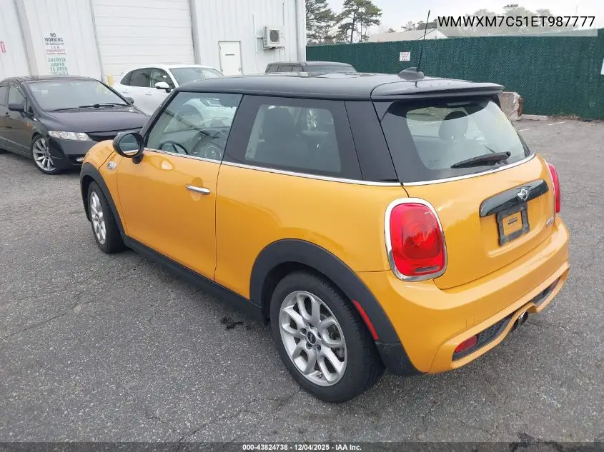 WMWXM7C51ET987777 2014 Mini Hardtop Cooper S