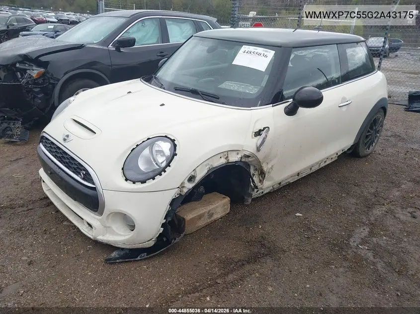 2016 Mini Hardtop Cooper S VIN: WMWXP7C55G2A43175 Lot: 44855036