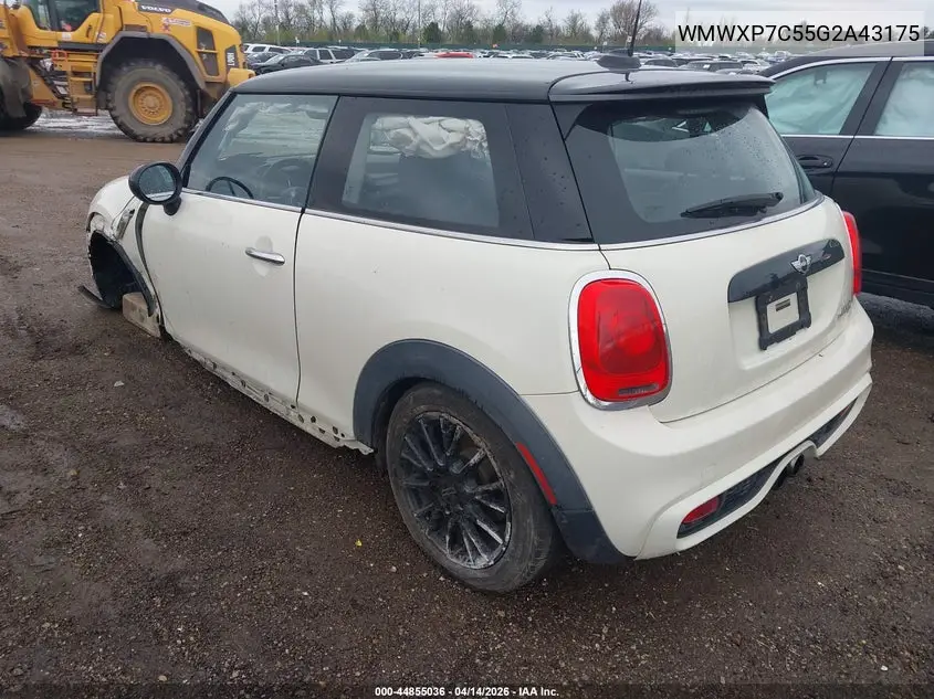 2016 Mini Hardtop Cooper S VIN: WMWXP7C55G2A43175 Lot: 44855036
