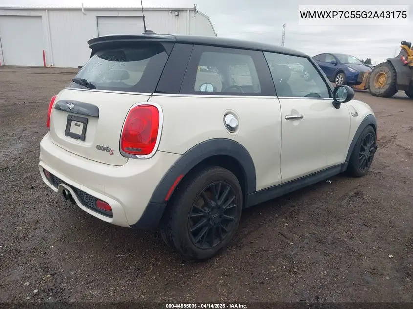 2016 Mini Hardtop Cooper S VIN: WMWXP7C55G2A43175 Lot: 44855036