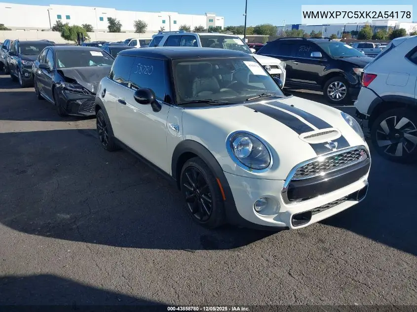 WMWXP7C5XK2A54178 2019 Mini Hardtop Cooper S