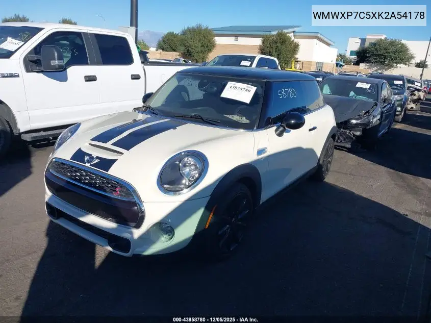 WMWXP7C5XK2A54178 2019 Mini Hardtop Cooper S