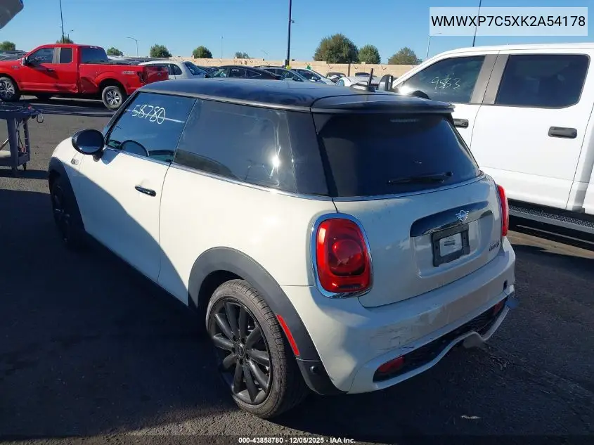 WMWXP7C5XK2A54178 2019 Mini Hardtop Cooper S