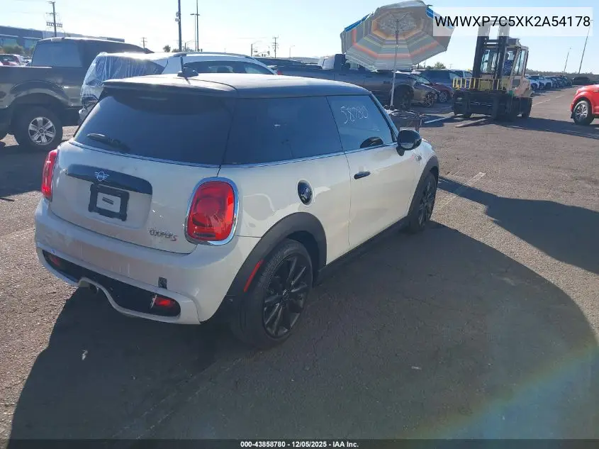 WMWXP7C5XK2A54178 2019 Mini Hardtop Cooper S