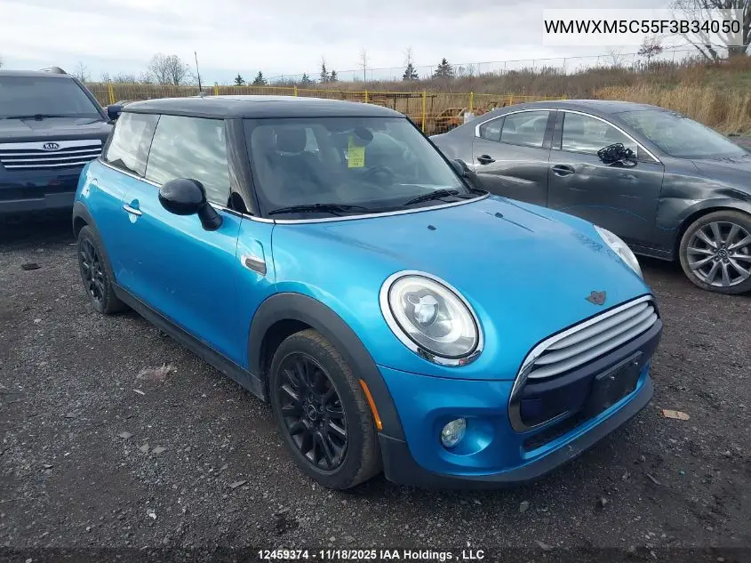 WMWXM5C55F3B34050 2015 Mini 3 Door Cooper