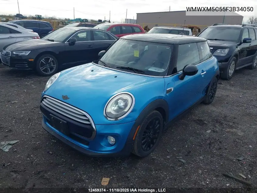 WMWXM5C55F3B34050 2015 Mini 3 Door Cooper