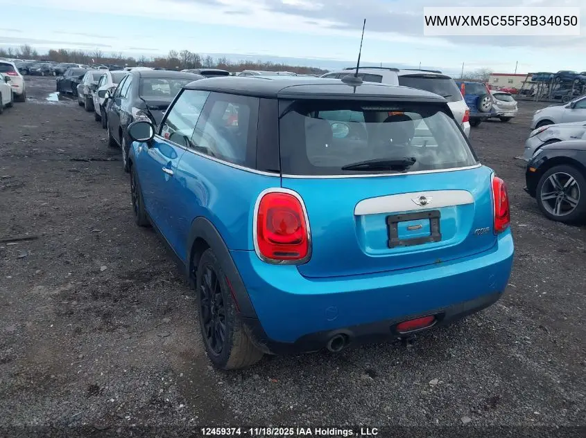 WMWXM5C55F3B34050 2015 Mini 3 Door Cooper