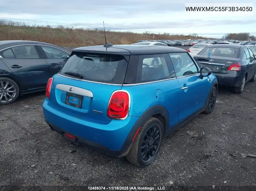 WMWXM5C55F3B34050 2015 Mini 3 Door Cooper
