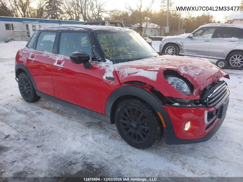 WMWXU7C04L2M33477 2020 Mini 5 Door Cooper