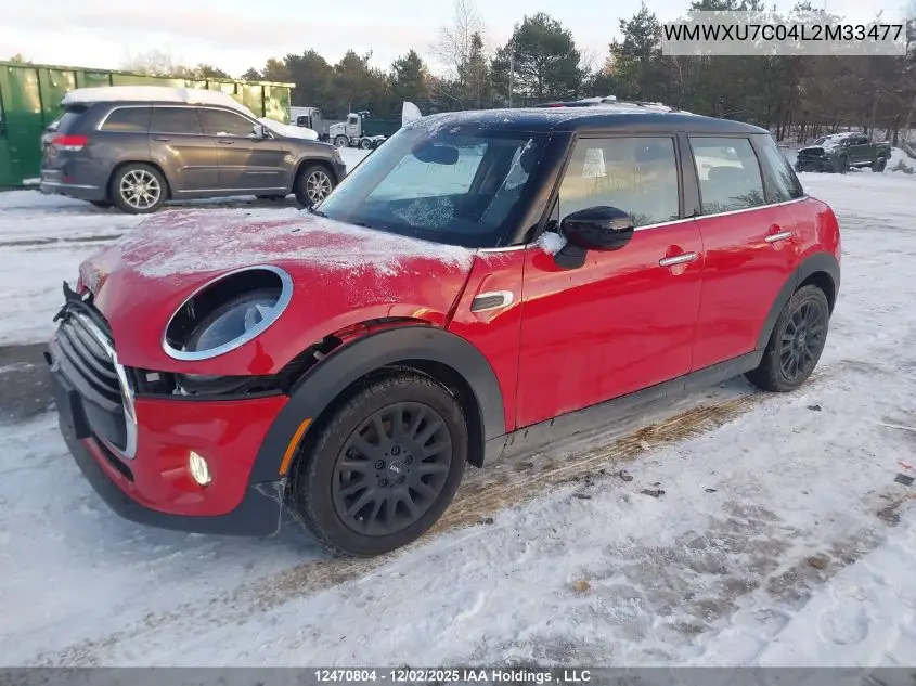 WMWXU7C04L2M33477 2020 Mini 5 Door Cooper