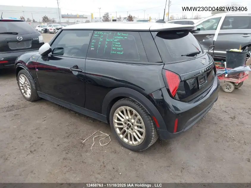 WMW23GD04S2W53406 2025 Mini 3 Door Cooper S