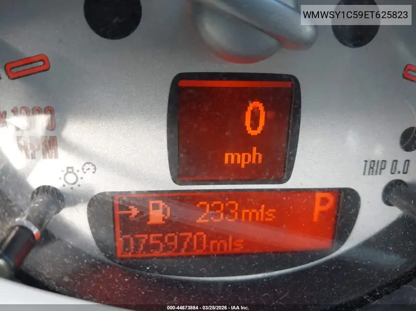 WMWSY1C59ET625823 2014 Mini Roadster Cooper