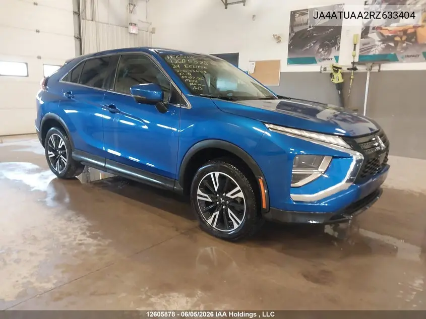 2024 Mitsubishi Eclipse Cross Es VIN: JA4ATUAA2RZ633404 Lot: 12605878