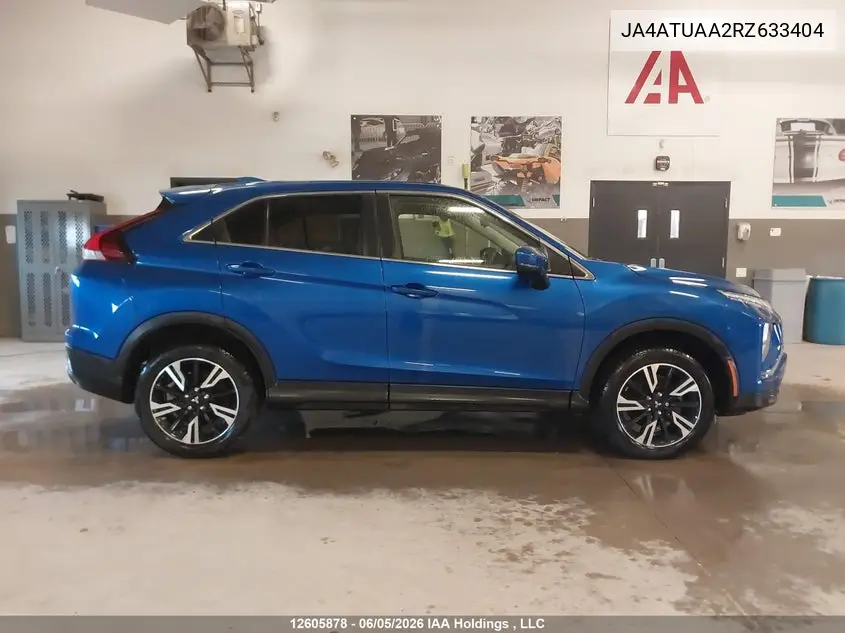 2024 Mitsubishi Eclipse Cross Es VIN: JA4ATUAA2RZ633404 Lot: 12605878