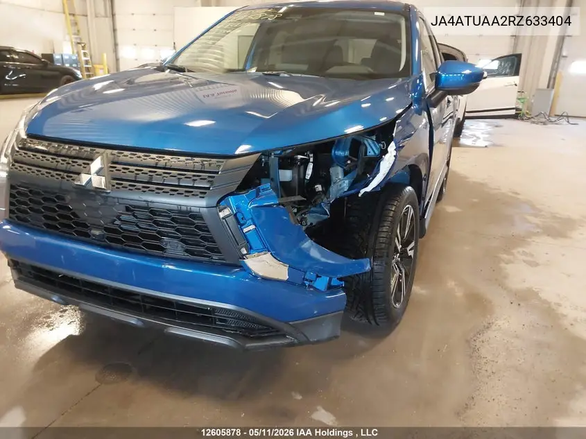 2024 Mitsubishi Eclipse Cross Es VIN: JA4ATUAA2RZ633404 Lot: 12605878